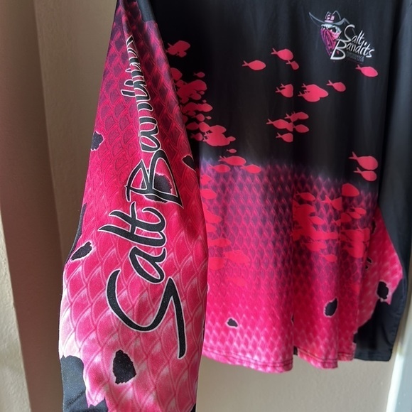 SALT BANDITS Mens Ultra Lightweight UV 50 Fishing Performance Rash Guard - Picture 5 of 7